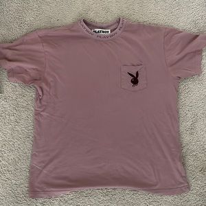 Medium playboy pink packing tee